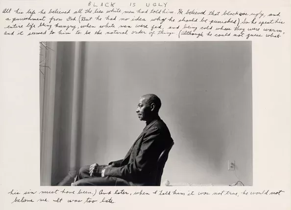 26-Fine art Photogrpahy-Duane MICHALS-Black Is Ugly
