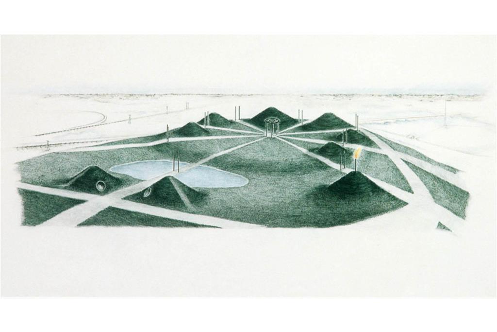 sky mound اثر Nancy Holt